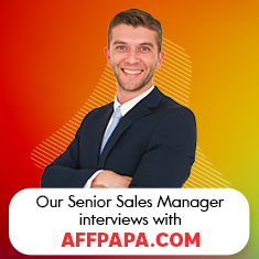Our Senior Sales Manager interviews with AffPapa!