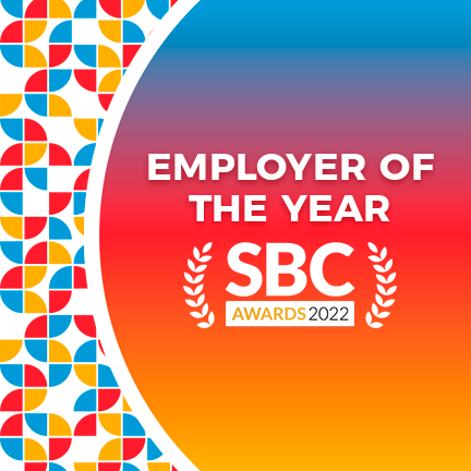 We've just been shortlisted as Employer of the Year at SBC Awards!