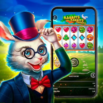 Hop into our cutest rabbit-themed slot!