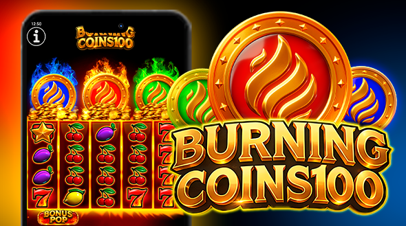 Burning Coins 100 slot game by Endorphina