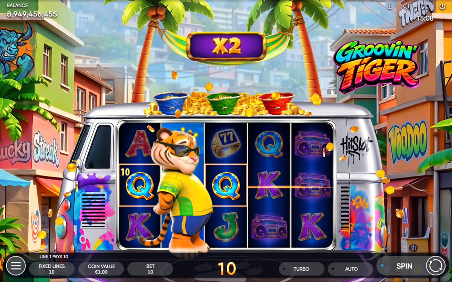 Play Groovin Tiger slot by top casino game developer!