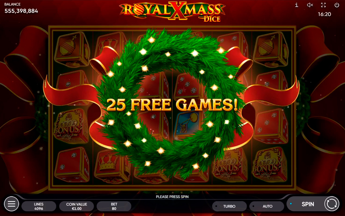 Royal Xmass Dice | Try Free Play Now!
