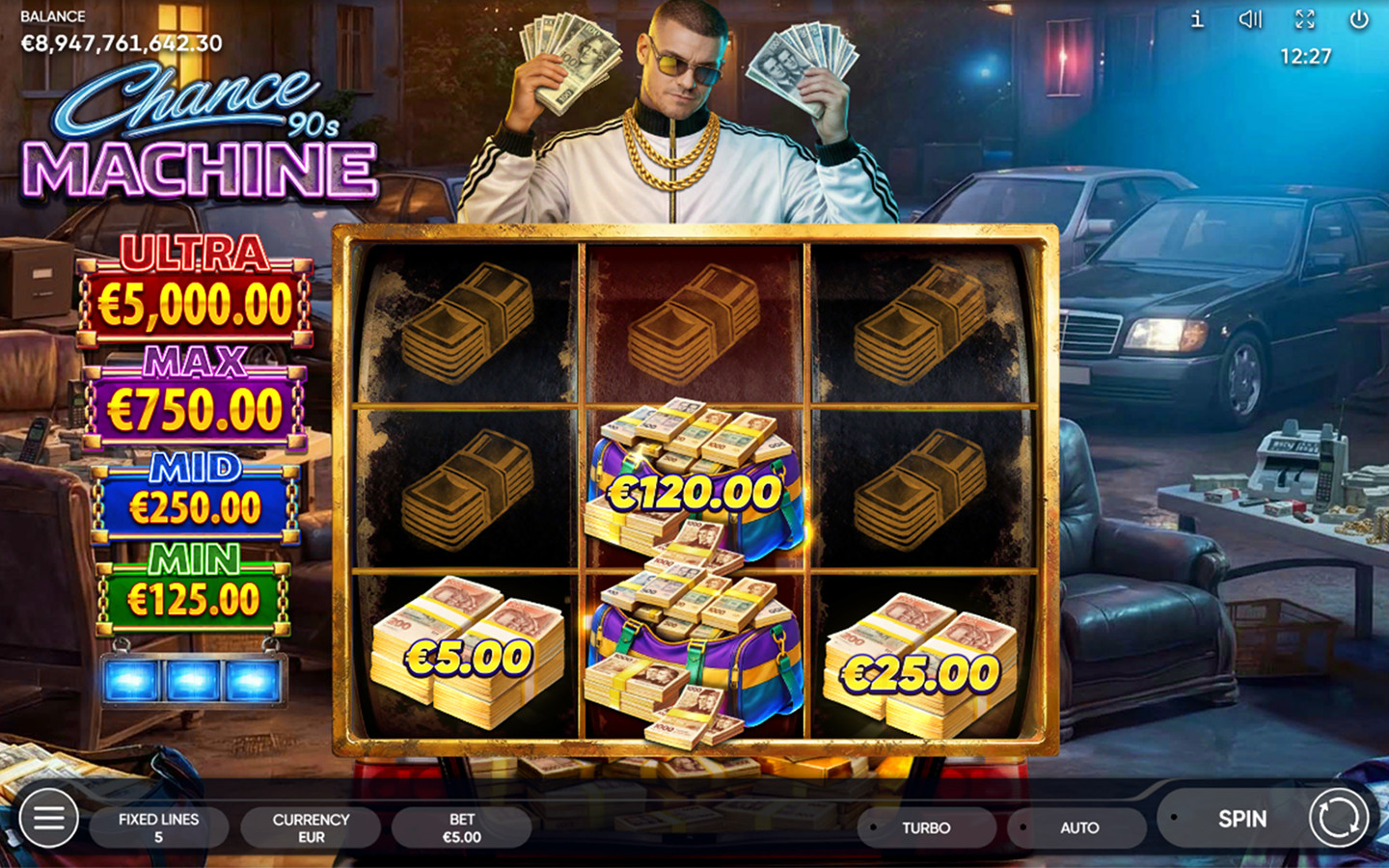 Play Chance Machine 90s slot by top casino game developer!