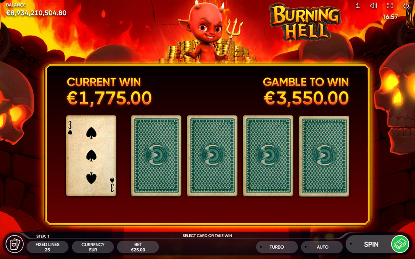 Play Burning Hell slot by top casino game developer!