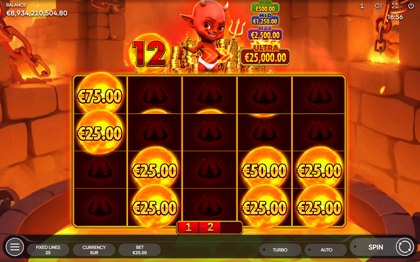Play Burning Hell slot by top casino game developer!