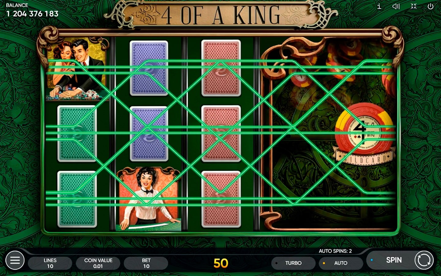 POPULAR CLASSIC SLOTS - Try 4 OF A KING slot now!