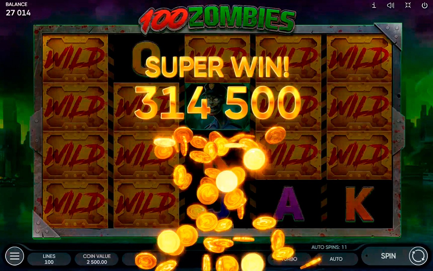 BEST HORROR SLOTS 2020 | Try 100 Zombies game!