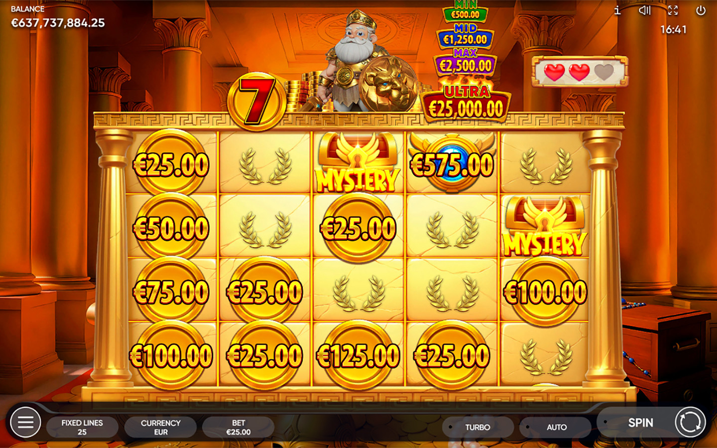 Play Sloteus Gold slot demo game at Endorphina