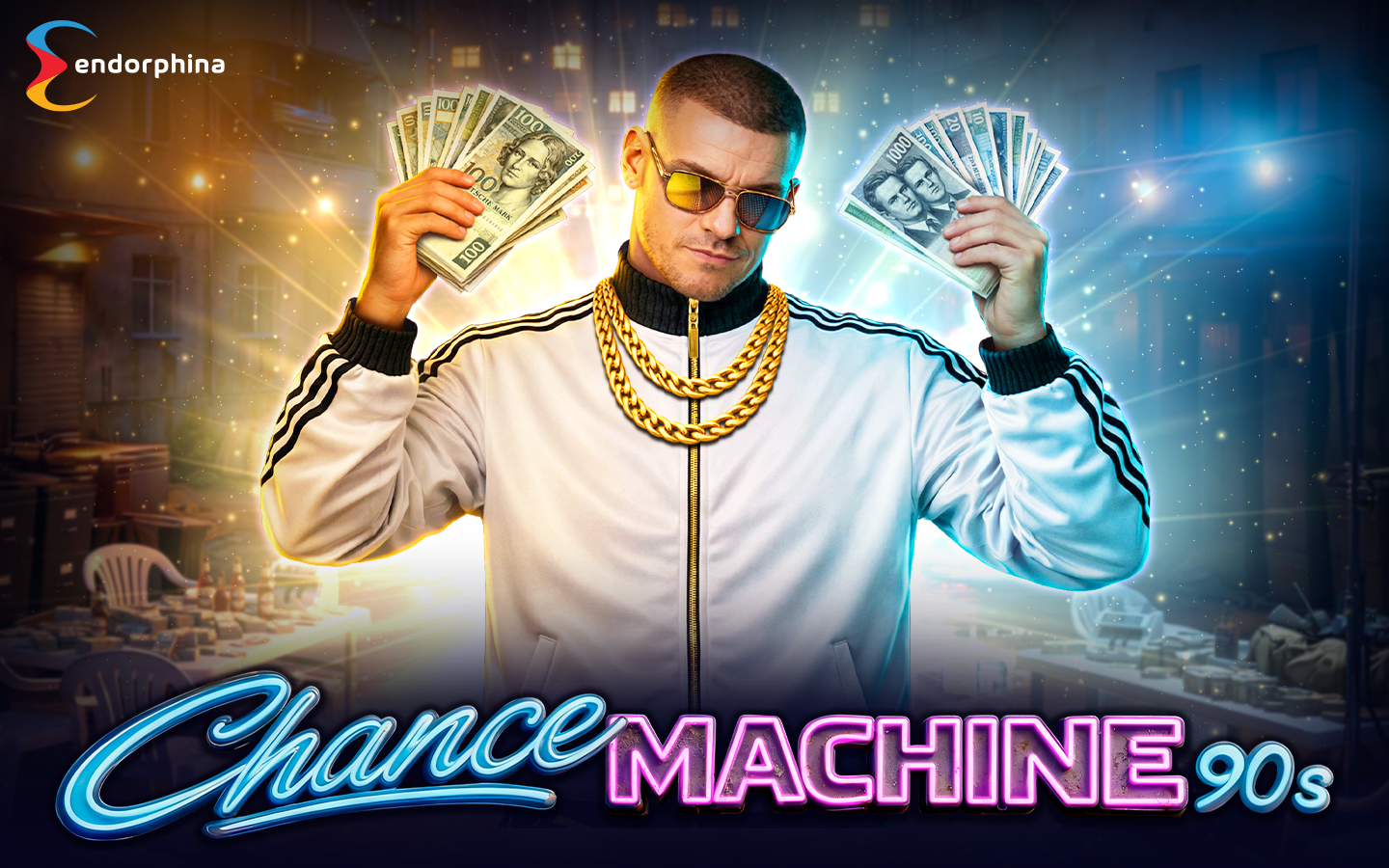 Play Chance Machine 90s slot by top casino game developer!