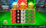 Football 2026 online slot featuring the Bonus Pop feature with Collector, Extended, and Boost bonuses, football player symbols, goalkeeper gloves, and stacked wilds.