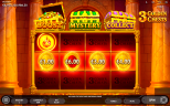 Endorphina 3 Golden Chests Hold and Win bonus game showing Boost fire symbol and €1, €3, €4 and €6 cash prizes