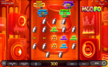 MooFo Milk 'Em bonus game showing milk cans, gemstone rewards, and Ruby, Sapphire, Emerald, and Amethyst prize meters.