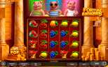 Fortune Bankers online slot game by Endorphina featuring lucky pig characters, Bonus Pop, fruit reels, jackpots, and bonus features.