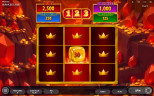 Fortune Chests Dice game screen with a golden dice, crown symbols and Ruby, Sapphire, Amethyst and Emerald values