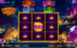Fortune Chests Dice game screen with a MAX dice, crown symbols and Ultra, Max, Mid and Min values
