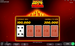 Hell Hot 1000 by Endorphina showing the card gamble feature with a chance to increase the current win